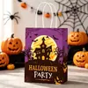 Sacolas de Presente de Halloween Transfronteiriças, Sacolas Tote de Papel Kraft, Lembrancinhas de Feriado, Sacolas de Embalagem para Lembrancinhas de Véspera de Natal, Feitas Sob Medida
