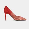 Zapatos de Tacón Alto Apuntados Hechos a Medida Transfronterizos de Fábrica Original para Mujer con Tacones Finos, Adecuados para Cheongsam, Zapatos de Boda de Correa Única