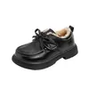 Zapatos de Cuero para Niños 2026 Otoño Nuevo Estilo Moda Estilo Británico para Niñas Zapatos de una Sola Pieza Zapatos de Baile para Niñas Pequeñas Zapatos de Princesa Zapatos de Cuero