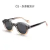 Nuevas Gafas de Sol Polarizadas Retro de Moda Redondas Sencillas para Mujer Personalidad de Gama Alta Marco Pequeño Cóncavo y Convexo Gafas de Sol Transfronterizas
