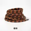 Cordones redondos texturizados de 5 mm con diseño de cruz al por mayor, cordones redondos de poliéster adecuados para botas de senderismo, botas de trabajo y zapatos de papá