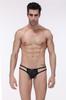 Ropa interior para hombre de comercio exterior transfronterizo de Amazon imitación cuero 1 charol PU tanga pantalones T sexy