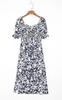 Vestido de verano con estampado floral para mujer, estilo europeo y americano, S11413