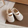 Sandalias Cerradas para Niñas Zapatos Romanos Tejidos Suela Suave 2026 Verano Nuevos Zapatos para Niños Sandalias de Princesa para Bebé Niña