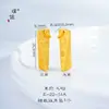 Puzuo Jindian Mesmo Vietnamita Sha Jin Jiyan Cone Triangular Colar Pingente Quadrado Pixiu Corrente de Clavícula Corrente de Lã Mulheres