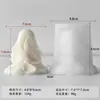 Jiahui Mei Véu Caveira Vela Artesanal Aromaterapia Molde DIY Caveira Halloween Resina Gesso Moagem Molde