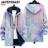Chaqueta acolchada de algodón con capucha para hombre, abrigo cálido de moda de otoño e invierno con impresión personalizada en 3D transfronteriza entre Europa y Estados Unidos 2024