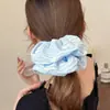 Color Rayas Tela Color Dopamina Anillo para el Cabello Corazón de Niña Día Estilo Coreano Cuerda para el Cabello Atmósfera Francesa Elegante Cuerda para el Cabello