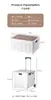 Caja de almacenamiento para camping Carrito Caja de almacenamiento Carrito de compras Carrito de polea ligera Almacenamiento para llevar Caravana Viaje Transporte