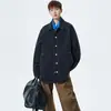 Nova Camisa Casual Retro Tendência Outono Estilo Hong Kong Manga Longa para Homens, Modelagem Solta Versátil Marca Tendência Estilo Japonês Camisa para Homens e Mulheres