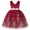 Vestido Nuevo para Niña Vestido de Princesa para Show de Piano Encaje Bordado Vestido para Niña Fiesta de Vacaciones Vestido para Niña