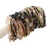 Pulsera Doble Círculo Super Siete Negro Dorado Super Siete Negro con Pulsera DIY Cristal Transparente Lote Super Siete Negro Dorado