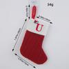 Calcetines Navideños Clásicos de Amor de Hong Kong Letra Roja Calcetines de Navidad Tejidos de Lana Decoración Festiva Colgante Navideño