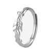 Anillo para Pareja Espigas de Trigo y Rosas Luz Anillo de Diseño de Alto Nivel con Sentido de Lujo Flor de Trigo Anillo Simple Anillo Ajustable