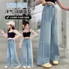 Pantalones para Niña Primavera 2026 Ropa Infantil Nueva y Elegante Pantalones Anchos Holgados de Primavera Jeans para Niña Estilo Primavera