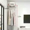 Formaldeído Moderno Estrutura Totalmente em Aço Aberto Modular Closet Acessível Guarda-Roupa Simples Guarda-Roupa de Metal Prateleira de Armazenamento