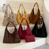 Bolso de Hombro Individual Hueco de Gamuza para Mujer 2026 Nuevo Vintage Versátil Gran Capacidad Casual Tote Bolso de Axila