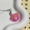 [Fosforescente] Glitter Fino Concha Pérola Corrente de Celular Gelatina Transparente Pingente Degradê Presente para Melhor Amigo