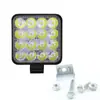 Luz de Trabajo LED Mini Cuadrada S01 Más Vendida con 16 Luces y 48W Luz Auxiliar de Conducción Foco Modificado para Faro