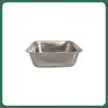 No magnético fino para lanzar acero inoxidable perro gato tazón cuadrado redondo revestimiento mascota tazón juego melamina silicona cuenca plástico universal accesorios