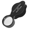 Dobrável 30 Vezes Joias Antigas de Diamante Coleção de Jade Apreciação Lupa de Metal 30mm Lentes de Vidro Óptico