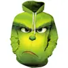 Sudadera con capucha y cremallera 3D para hombre, nueva para Navidad y Halloween 2025, Cosplay