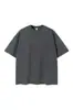 Camiseta de Algodón Puro Pesado Lavado Claro Color Frito Desgastado Estilo Retro High Street Americano Teñido Sucio Manga Corta Top de Moda para Hombre 280g