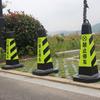 Cono vial de PVC de 70 cm cono cuadrado reflectante cono de barricada de advertencia columna cono barril de helado no estacionarse
