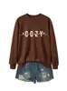 Amazon eBay loja independente casual e confortável simples feminina aconchegante temporada pequeno coração outono e inverno moletom