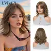 Peluca de Cola de Lobo de Alta Calidad Estilo Japonés para Cosplay Cobertura Completa de Cabeza Unisex Moderna Mullet Corto Pelucas de Cabello Sintético