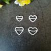 Acessórios de hardware de roupas íntimas sutiã fivela maiô em forma de coração nylon fivela de plástico alça de ombro ajuste fivela de ajuste fivela acessórios de vestuário