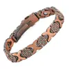 Pulsera Magnética Popular Transfronteriza Europea y Americana, Elegante Aleación de Trébol de Lujo Ligero Incrustada con Diamantes, Pulsera Magnética de Una Fila para Mujer