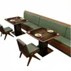 Mesa de fondue personalizada estilo montanha e selvagem em madeira maciça sem fumaça com fogão de indução integrado e assentos em cabine, mesa de churrasco em pedra, comercial