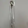 En stock Acero Inoxidable Mango Largo 30cm Palo Mezclador de Cócteles Café Leche Té Cuchara Mezcladora de Bar Metal Cuchara de Bar