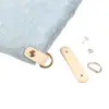 51 accesorios bolso estilo coreano piel de vaca oreja colgante en dos lados correa con hebilla de cuero bolso de tela hecho a mano accesorios DIY