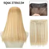 Atacado Transfronteiriço Peça Única Linha de Pesca Extensão de Cabelo Cabelo Longo Liso para Mulheres 16 polegadas Fibra Sintética Extensão de Cabelo Invisível Peça de Peruca