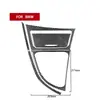 Aplicável a BMW Série 1 E81 E82 E87 E88 08-13 Fibra de Carbono Modificação Interna Alavanca de Câmbio Console Central Elevação