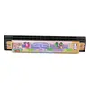 Harmônica infantil de madeira harmônica pintada de ferro 16 furos instrumento musical infantil para primeira infância presente brinquedos criativos