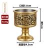 Latón para copa de vino Guan Gong para vidrio Copa de agua para el Salón de Buda para juego de Buda para taza de té Copa de agua para suministros de adoración Venta al por mayor de fábrica