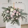 Nuevo Arreglo de Piso Grande para Boda Banquete de Compromiso Flor de Seda Arreglo Floral Decorativo Terminado Pasillo Arte Floral de Boda