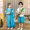 Ropa de Verano para Niños de la Minoría Étnica Dai para Actuaciones en Xishuangbanna, Disfraces para Niños y Niñas para Actuaciones del Festival de Salpicaduras de Agua de Yunnan