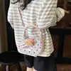 Bolsa de Axila Transfronteiriça Retrô com Bolinhas Desenho Animado Boneca Nicho Fofa de Ombro Único Transversal Bolsa de Mão Doce para Meninas Jovens
