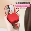 Cordón de un solo uso Cable de datos Tres en uno Mini Portátil con Espejo de Maquillaje Incorporado Soporte Cable de Carga Rápida Retráctil Pequeño Regalo