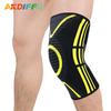 Novas Joelheiras Tricotadas Estéreo Coloridas de Nylon Respiráveis Quentes para Corrida Basquete Esportes ao Ar Livre Equipamento de Proteção Antiderrapante