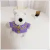 [Solo Ropa] Ropa para Cachorros West Highland Accesorios Lindos Suéter Sombrero Set de Abrigo