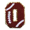 Parches de bordado digital para toallas, insignias bordadas, parches para ropa de la serie de fútbol, rugby y baloncesto más vendida transfronteriza