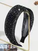 Diadema de Malla Ancha con Pedrería de Moda Transfronteriza, Estilo Retro Elegante, Diadema Dentada, Accesorio Versátil para el Cabello para Salir