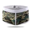 Cuecas Boxers de Algodão Masculinas, Seda de Gelo, Confortáveis e Respiráveis, Boxer Juvenil, Estilo Fino Camuflado
