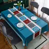 Mantel de PVC Estilo Ins Lavable Impermeable a Prueba de Aceite Resistente al Calor Mantel para Mesa de Café Sentido de Alta Gama Lujo Ligero Mantel Rectangular para Mesa de Comedor Mantel