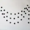 Decoração de quarto estilo ins Guirlanda de estrelas Decoração de casamento Guirlanda de estrela de cinco pontas Layout de festa de aniversário Bandeira de puxar